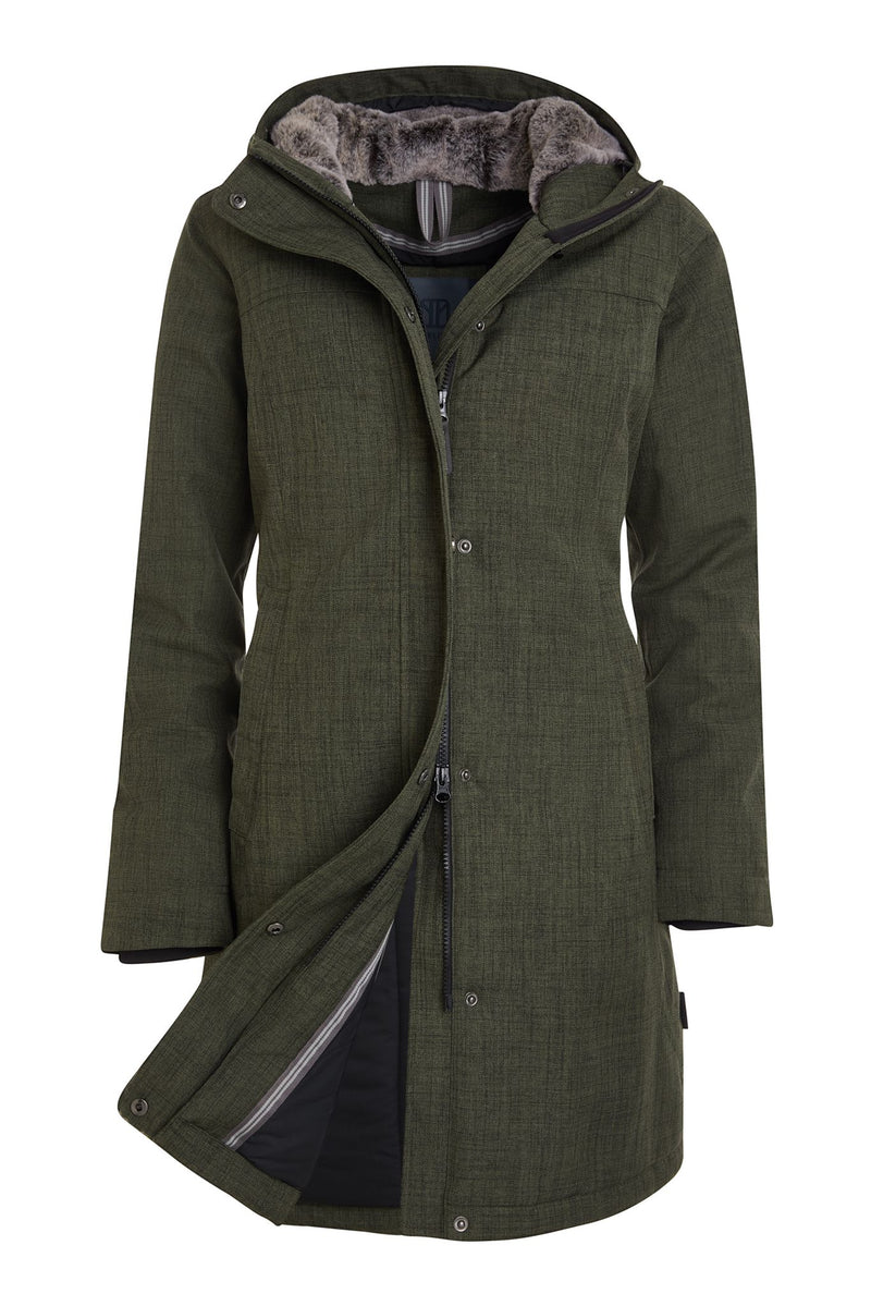 LAURA. Veganer Umstands- und Trageparka - in Forestgreen