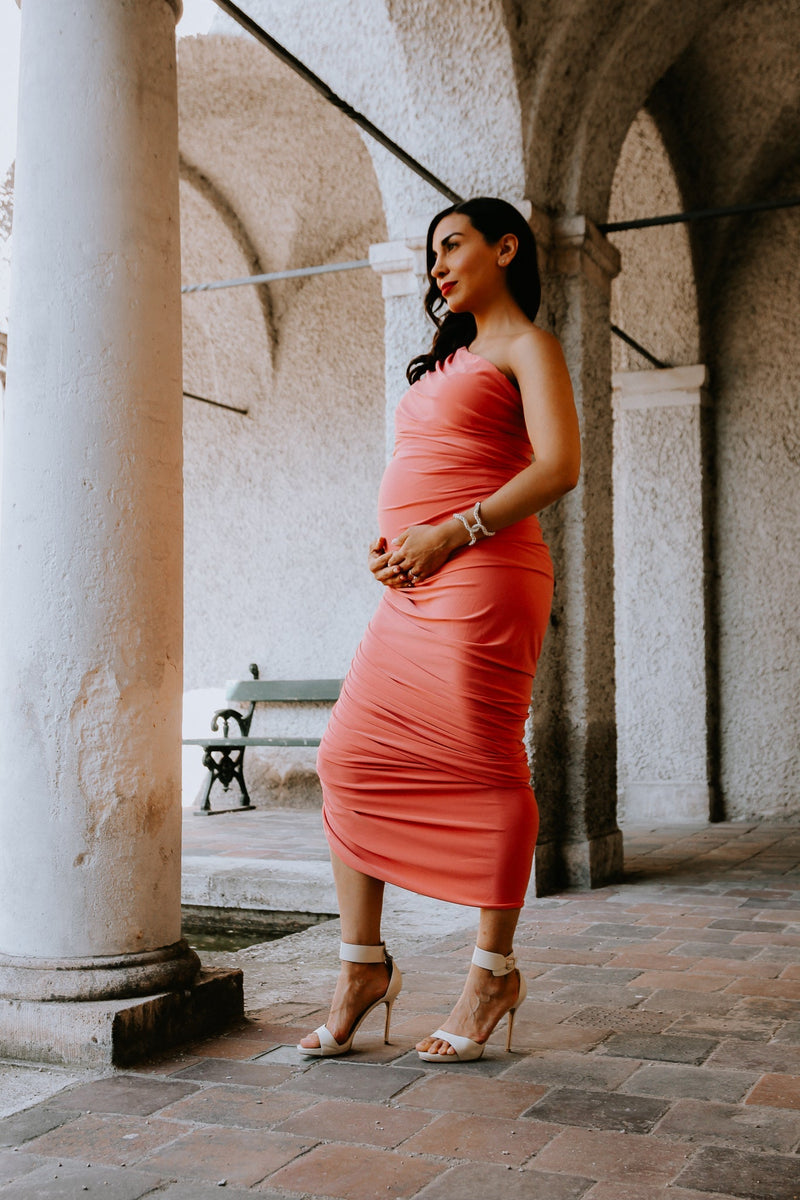 DIANA. Stylishes Cocktail Kleid aus 100% Jersey - in Gemini Green