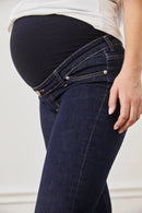 01 STRAIGHT. Jeans aus Bio-Baumwolle mit Bauchbund in RAW INDIGO - Jeans-9•BORROUGHS