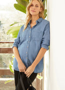 Schwanger. Stillen. Jeans. Bluse. ALEXA - Tops-9•BORROUGHS