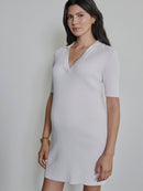 BUSINESS BUMP - Quiet Luxury Ripstrickkleid mit Polokragen - Kleider-9•BORROUGHS