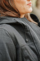 LAURA. Veganer Umstands- und Trageparka - in Anthrazit