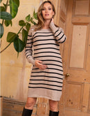 MADELEINE. Kuscheliges Pulloverkleid aus Baumwollstrick