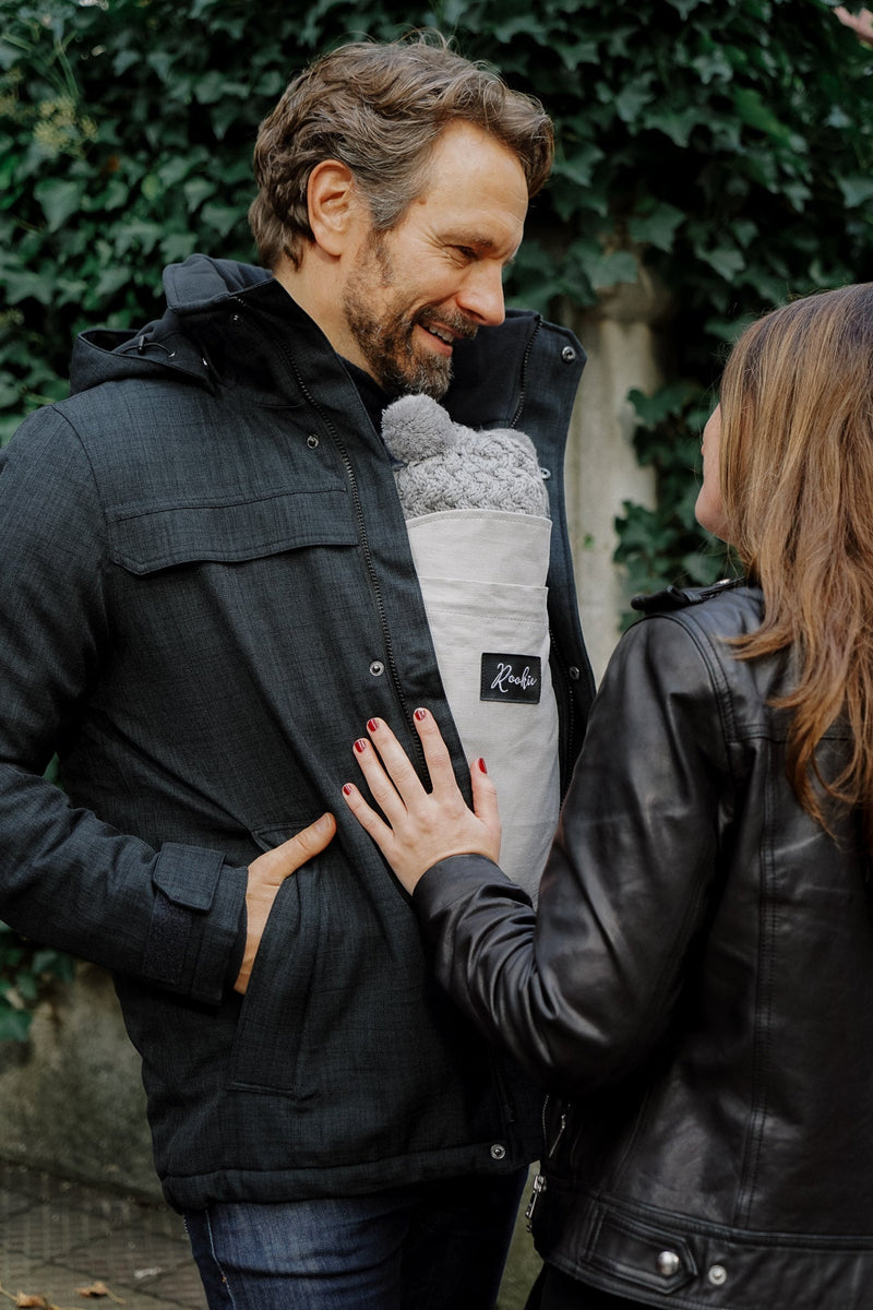 MICHAEL. Veganer Trageparka - in Anthrazit