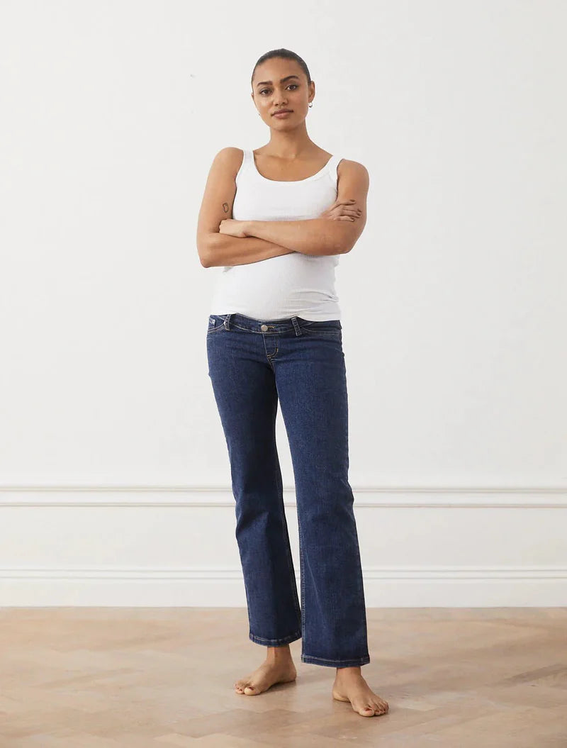 02 FLARE - WASHED BLUE. Jeans aus Bio-Baumwolle mit Bauchbund - Jeans-9•BORROUGHS