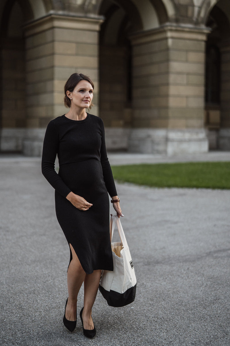 ISABELLA. Zweiteiliges Rippenstrickkleid