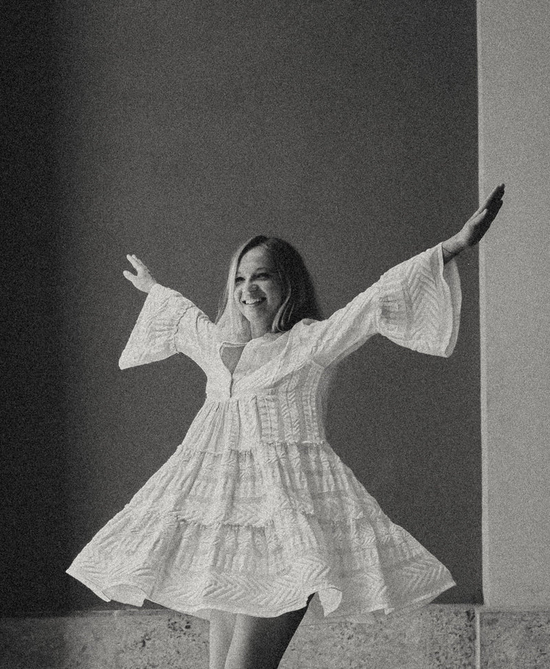 ELLA - Ecru - Kleider-9•BORROUGHS