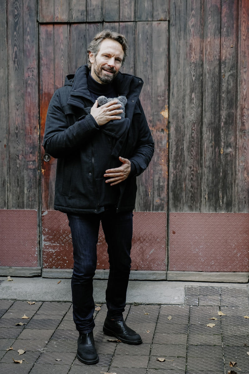 MICHAEL. Veganer Trageparka - in Anthrazit