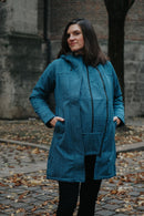 LAURA. Veganer Umstands- und Trageparka - in Himmelblau