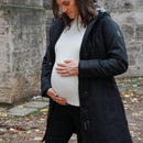 LAURA. Veganer Umstands- und Trageparka - in Anthrazit