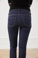 01 STRAIGHT. Jeans aus Bio-Baumwolle mit Bauchbund in RAW INDIGO - Jeans-9•BORROUGHS