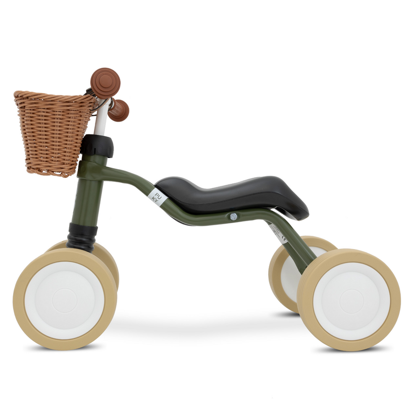 B-Ware Puky Wutsch Retro Laufrad Lauflernrad Lernrad Kinderrad Laufhilfe Olivgrün