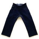 kronjuwel festliche Kinderhose im Matrosenstil Gr 98/104 Cord dunkelblau Upcycling