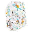 Blümchen OneSize Druckknopf Stoffwindel Überhose (3,5-16kg) Sale