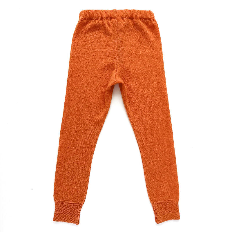 kronjuwel Wollhose / Leggings Größe 104 orange Upcycling