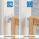 B-Ware Reer Klemmgitter Schraubgitter 63 106 Cm Treppengitter Babygitter Baby Sicherung