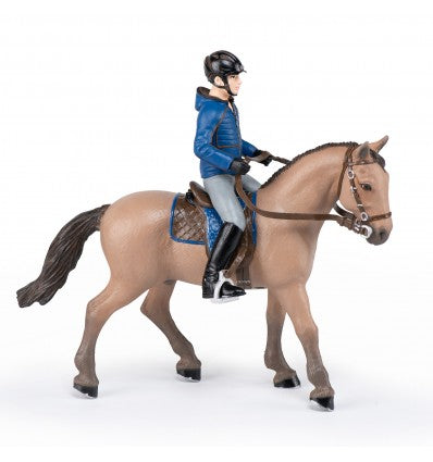 PAPO – PFERDEFIGUR "REITER MIT WANDERPFERD"