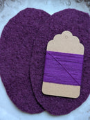 Knieflicken Wollwalk oval mit Merinogarn