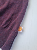 Oberteil Tanktop Pullunder Unterhemd 110/116 aus Upcycling Wolle in Pflaumenlila