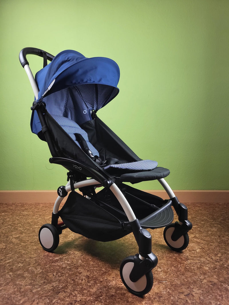 Babyzen Yoyo2 0 + 6 + Black Mit Textilset Air France Blue - Sportsitz Und Neugeborenenaufsatz Kinderwagen 6