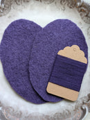 Knieflicken Wollwalk oval mit Merinogarn