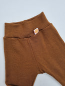 Growing pants for babies 74/80 made from upcycled wool in brown