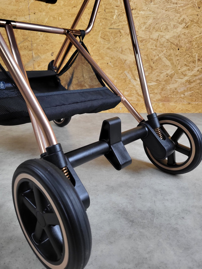 Cybex - Mios Kinderwagen (Sportsitz und Aufsatz Rosegold) - Schwarz in sehr gutem Zustand