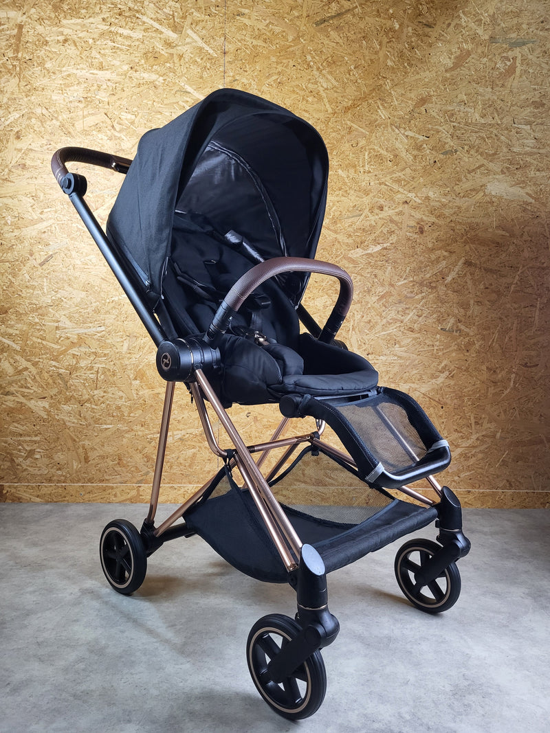 Cybex - Mios Kinderwagen (Sportsitz und Aufsatz Rosegold) - Schwarz in sehr gutem Zustand