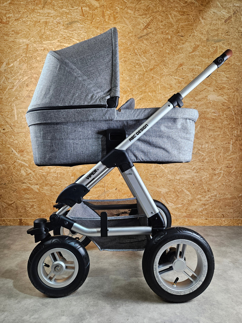 Abc Design - Viper 4 Kombikinderwagen (sportsitz und Liegewanne) - Grau in Gutem Zustand Kinderwagen 15