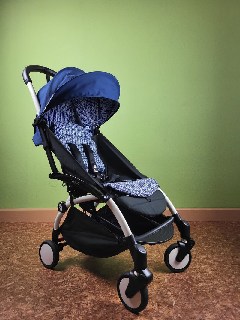 Babyzen Yoyo2 0 + 6 + Black Mit Textilset Air France Blue - Sportsitz Und Neugeborenenaufsatz Kinderwagen 3