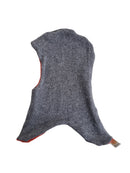 Wende-Schlupfmütze für Kleinkinder KU 49-51 aus Upcycling Seide & Kaschmir in Orange und Grau