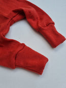 Mitwachs-Hose für Babys 50/56 aus Upcycling Merinowolle in Melonenrosa - Jawoll Baby