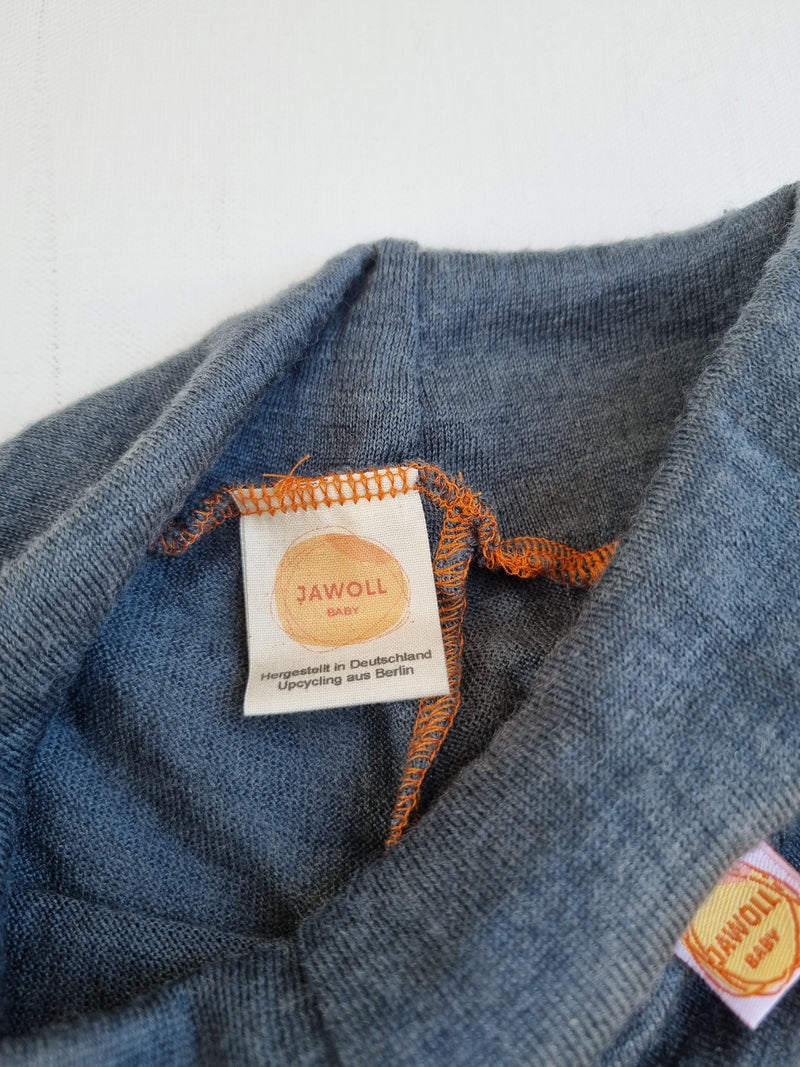 Kurze Hose Shorts für Kleinkinder86/92 & 98/104 aus 100 % Upcycling Merinowolle in Meeresblau