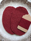 Knieflicken Wollwalk oval mit Merinogarn