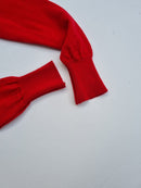 Leggings für Kleinkinder 86/92 aus Upcycling Merinowolle in Rot