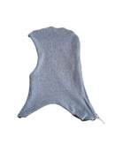 Wende-Schlupfmütze für Babys KU 43 - 48 aus Upcycling Seide & Kaschmir Olivgrün und Hellblau