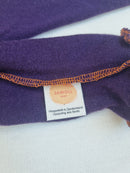 Tragestulpen Beinstulpen für Babys 6-12 M aus Upcycling aus Wolle natürlicher Sonnenschutz in Lila