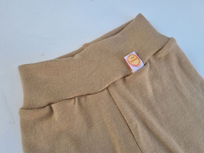 Leggings Kleinkinder 98/104 aus 100% Upcycling Wolle in Beige