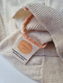 Oberteil Tanktop Pullunder Unterhemd 122/128 aus Upcycling Wolle in Creme Natur