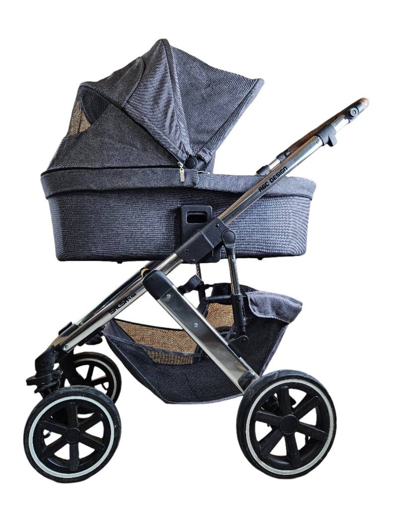 ABC Design - Salsa 4 Air Kinderwagen (Gestell und Babywanne) Grau in gutem Zustand