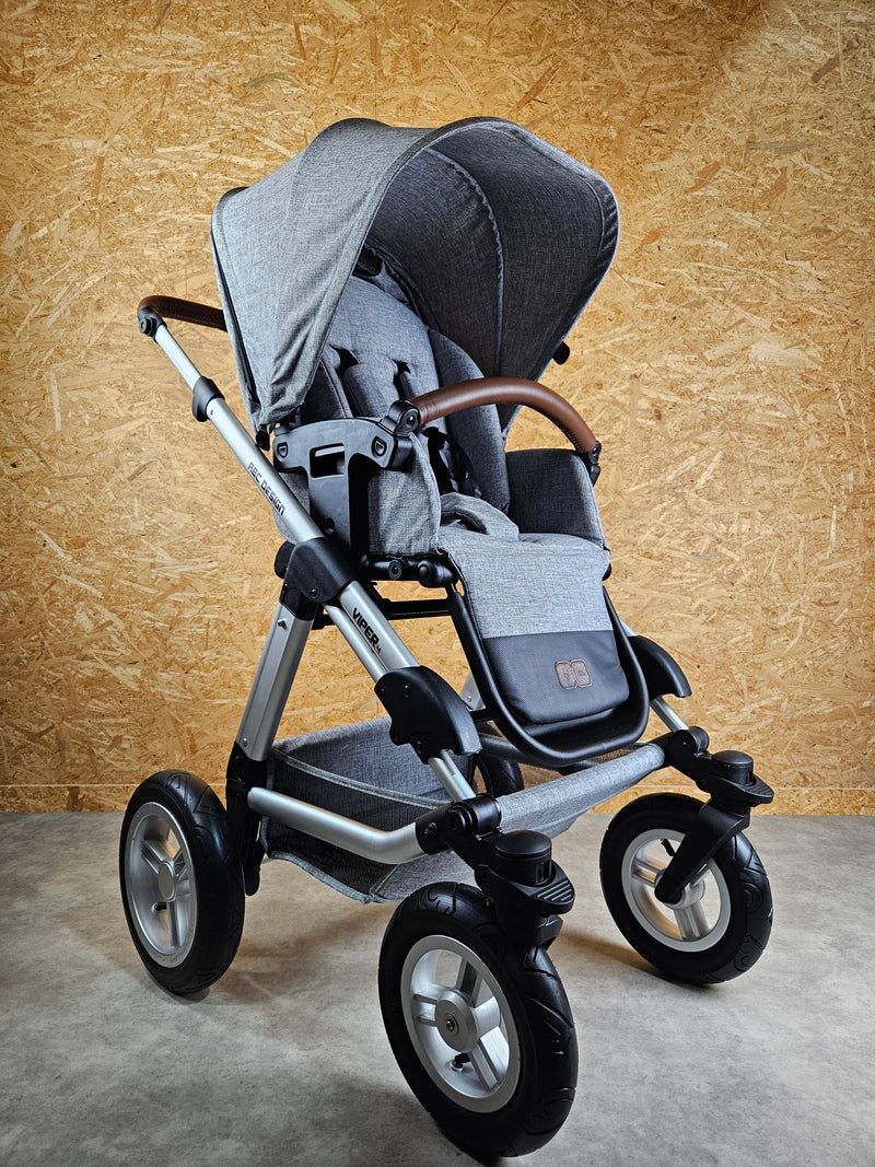 Abc Design - Viper 4 Kombikinderwagen (sportsitz und Liegewanne) - Grau in Gutem Zustand Kinderwagen 2