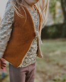 Wunsch-Upcycling Wende-Weste für Kleinkinder aus Upcycling Wolle – mitwachsend von Größe 80 bis 116 in den Farben deiner Wahl