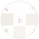 B-Ware Roba Komplettbettset Babybett Set Fox & Bunny Weiß 70x140cm Bettwäsche Matratze