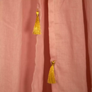 Roommate Baldachin Quasten Himmelbett Kinderzimmer Rosa Baumwolle Zugluftschutz B-Ware