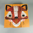 Crocodile Creek Bauklotz Tiergesichter, Set von 9, gut erhalten