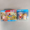 Playmobil Bundle City Life & Weihnachten 70616 9498 Set von 2 Figuren