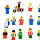 LEGO Bundle Figuren Motorrad Gorilla