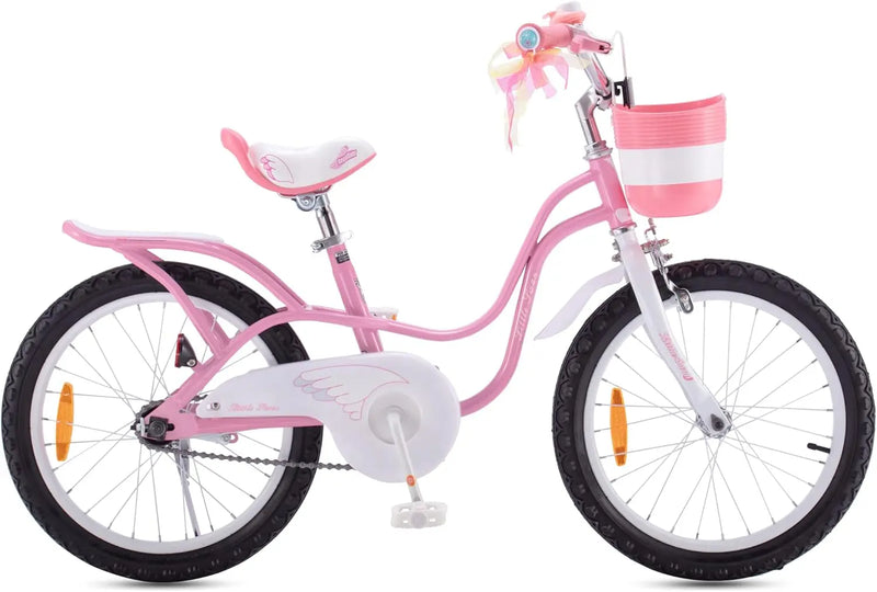 B-Ware Royal Baby Little Swan Kinderfahrrad Mädchen Fahrrad Stützräder 18 Zoll Rosa
