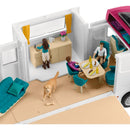 B-Ware Schleich Pferdeanhänger Set Pferdetransporter Wohnmobil Koppel Zubehör Spielzeug