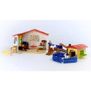 B-Ware Schleich Tierhotel Spielhaus Tierunterkunft Tiere Zubehör Stall Zaun Farm World
